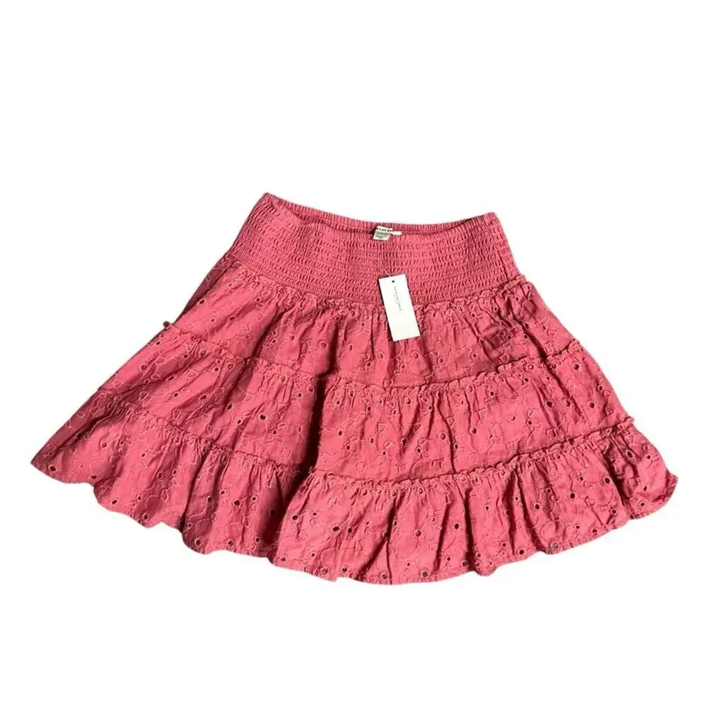 NEW American Eagle Tiered Eyelet Skirt Size XS